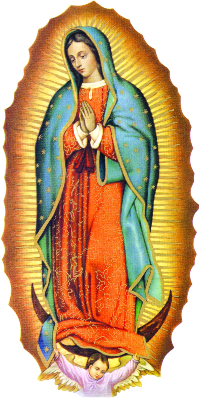La imagen milagrosa de  Nuestra Señora de Guadalupe
